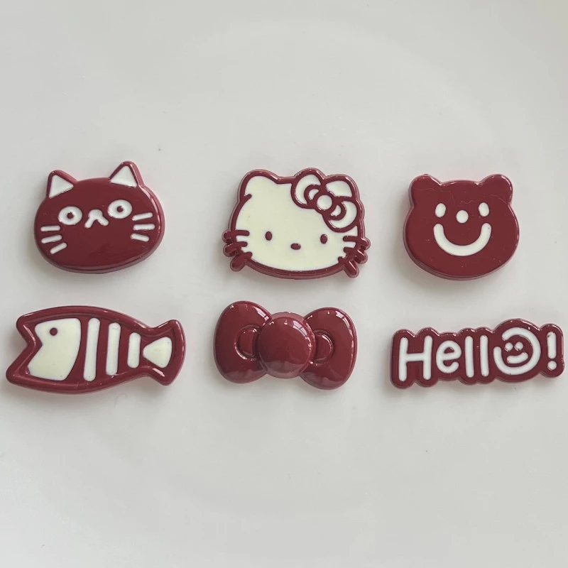 Nuevos zapatos JIBBITZ Hello Kitty, accesorios para zuecos, decoraciones extraíbles bonitas y elegantes para zuecos y sandalias