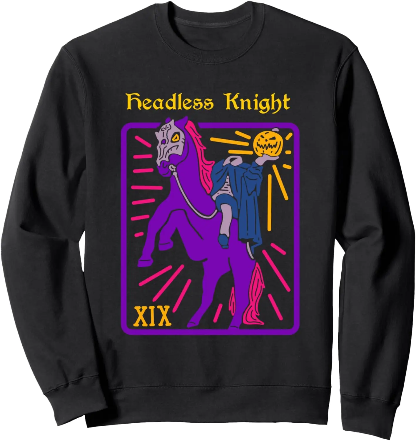 headless Knight Tarot Card Halloween Occult Decor Men Women Sweatshirt