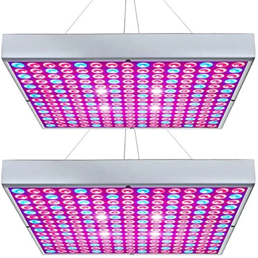 

225 светодиодная панель полного спектра для выращивания комнатных растений, саженцев, овощей и цветов (2 шт.)