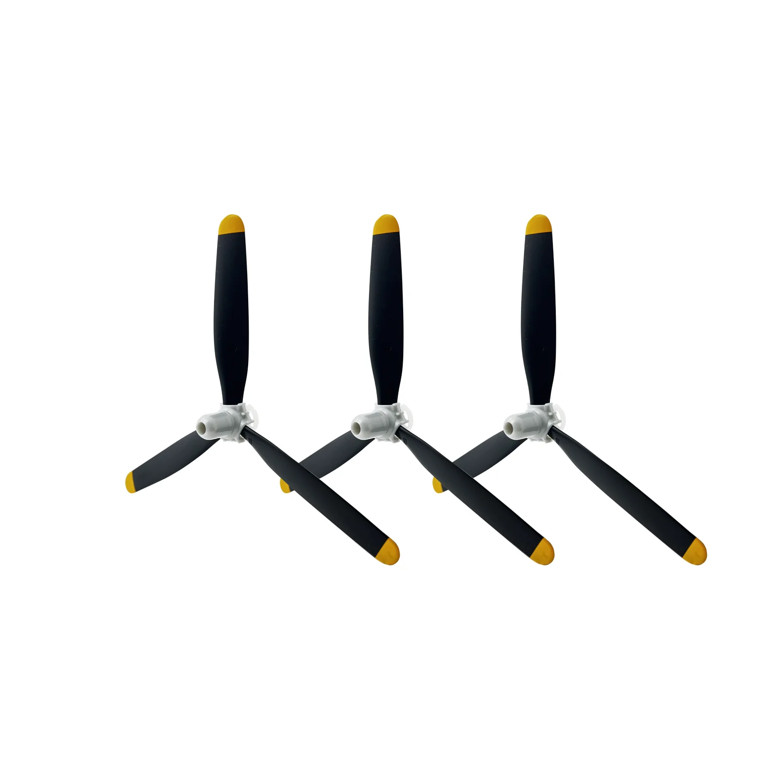 3 Pcs 3-Blade Propellers, Compatible with VOLANTEXRC Brushless 500mm F4U Corsair RC Plane, Spare  Accessories Parts Kits