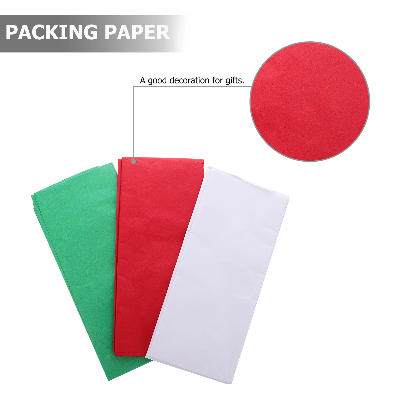 

30Pcs Christmas Packaging Paper Durable Practical Bright Colors Perfect for Gifts Baskets Bags Decorations Gift Wrapping Paper