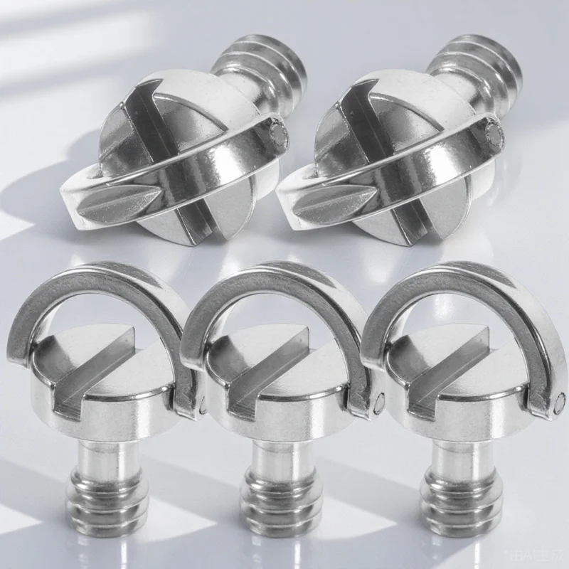 

5Pcs Tripod Mount Screw 1 4 Ring Camera Screws Iron Nickel Plated Anti Corrosion Camera Mount Parts Tripod Accessory