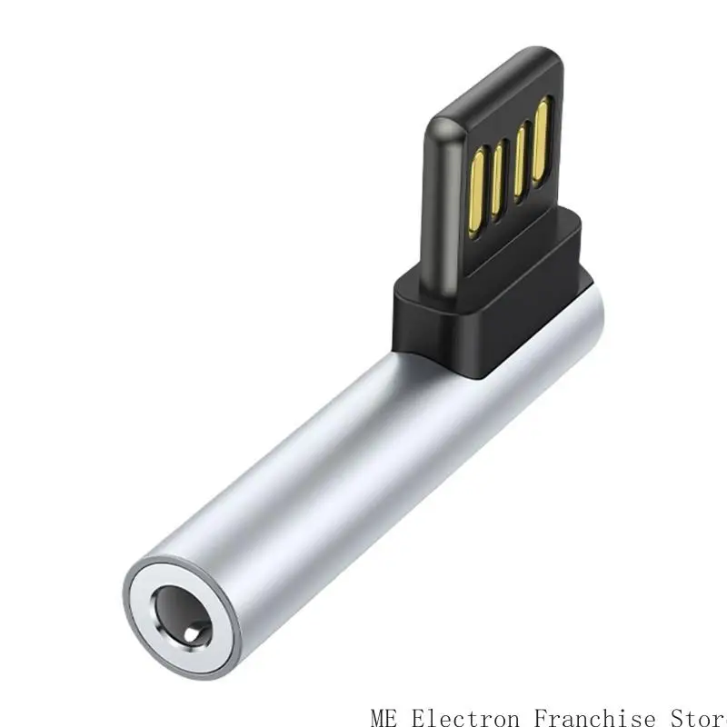 T5EA USB -Audios -Adapter USB auf 3,5 mm Audios -Adapter zum Anschließen von Kopfhörerlautsprechern mit Laptops und