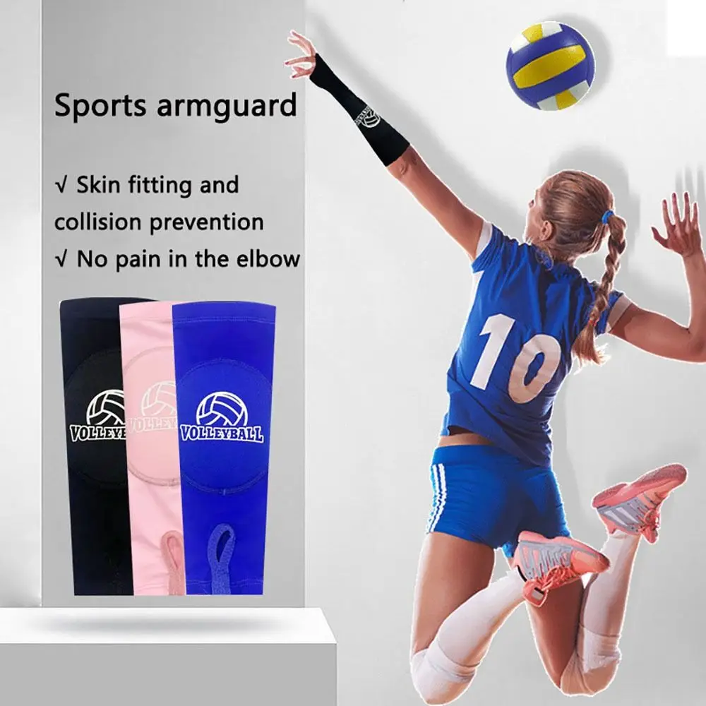 1 Pair Armband Female Cuff Breathable Compression Basketball Volleyball Elastic Breathable Arm Warmer Elbow Protection Accessory