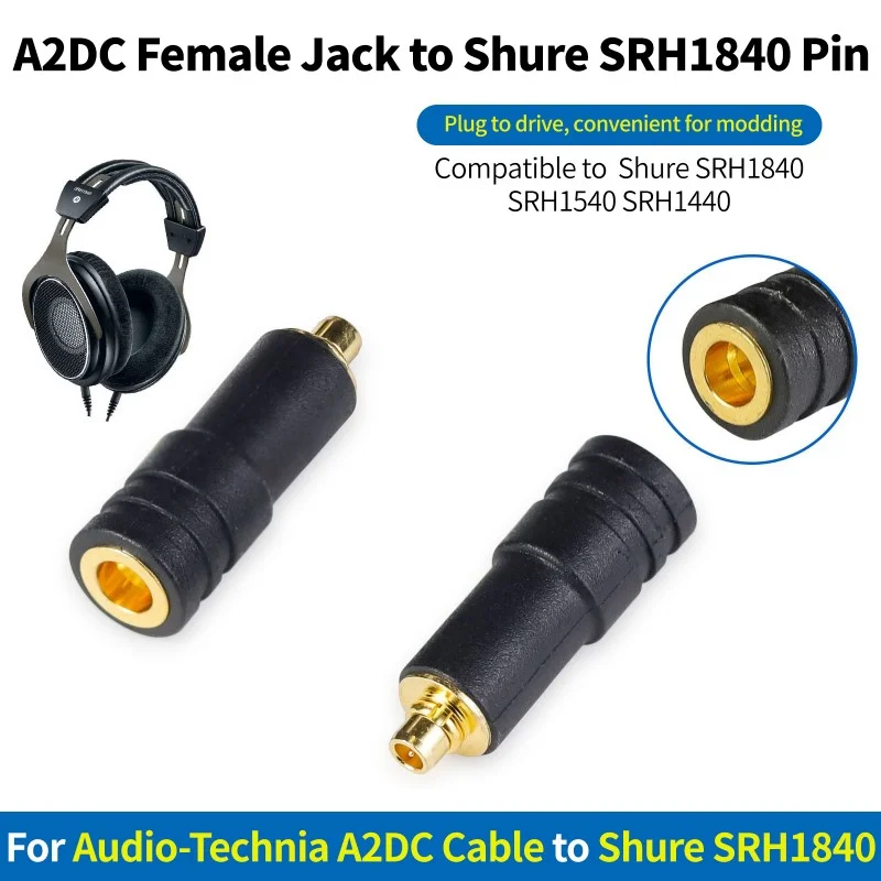 

Audio-Technia A2DC to Shure SRH1840 A2DC to SRH1840 A2DC to SRH1540 A2DC Cable to Shure SRH1540 SRH1440 SRH1840 to A2DC Adapter