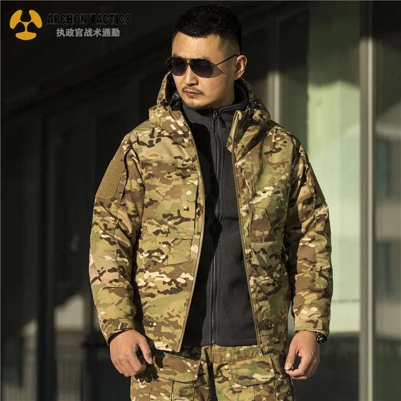 Hiking Jackets For  2024 New Winter  Waterproof Windproof Camouflage Warm Outdoor Hooded High Quality Designer Brand