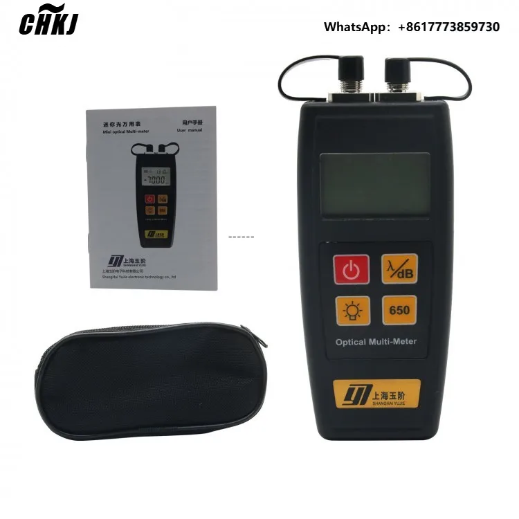 

CHKJ All in One Fiber Optical Power Meter 50mW Visual Fault Locator YJ-550C Mini Size