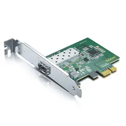 Сетевая карта 1,25 ГГц, с Intel 1210AS, с одним портом SFP PCI-express X1, поддержка портов Windows/Windows Server/Centos/Ubuntu/xiao/программой