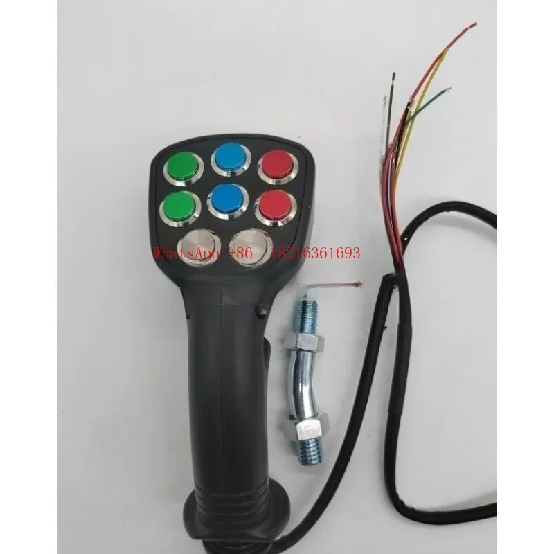 Limited Offer Hot Sell For Excavator Harvester Parts Power Control 9 Button Joystick Handle Glue Gear 1PC
