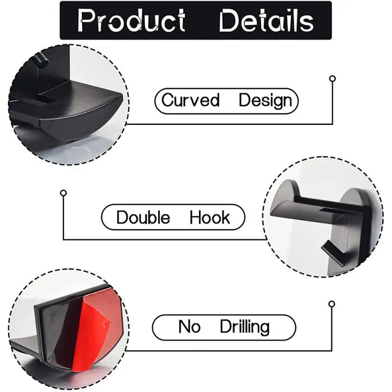 سبائك الألومنيوم طوي سماعات الوقوف ، شماعات الجدار ، هوك مع مسامير ، سماعة الألعاب ، Airpod ماكس