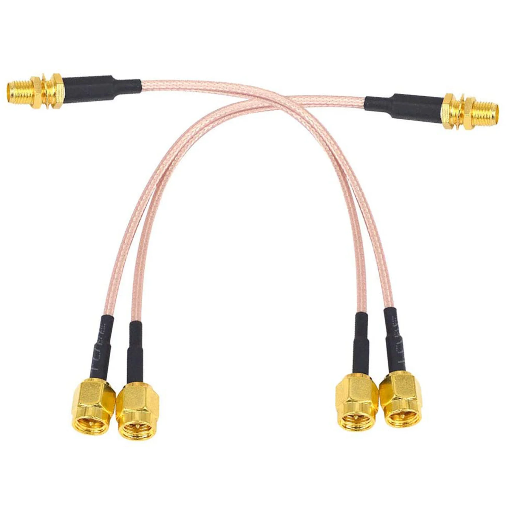 ABZW Wifi Antenna Coaxial Cable SMA Female To Y-Type 2XSMA Male Straight Splitter Combiner Extension Pigtail Cable RG316