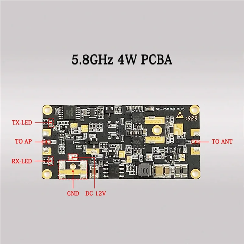 

5.8Ghz Signal Booster 4W 36Dbm PCBA For Drone Wifi Pcba Board Singnal Extending Part RF Wireless Module Part-Y41A