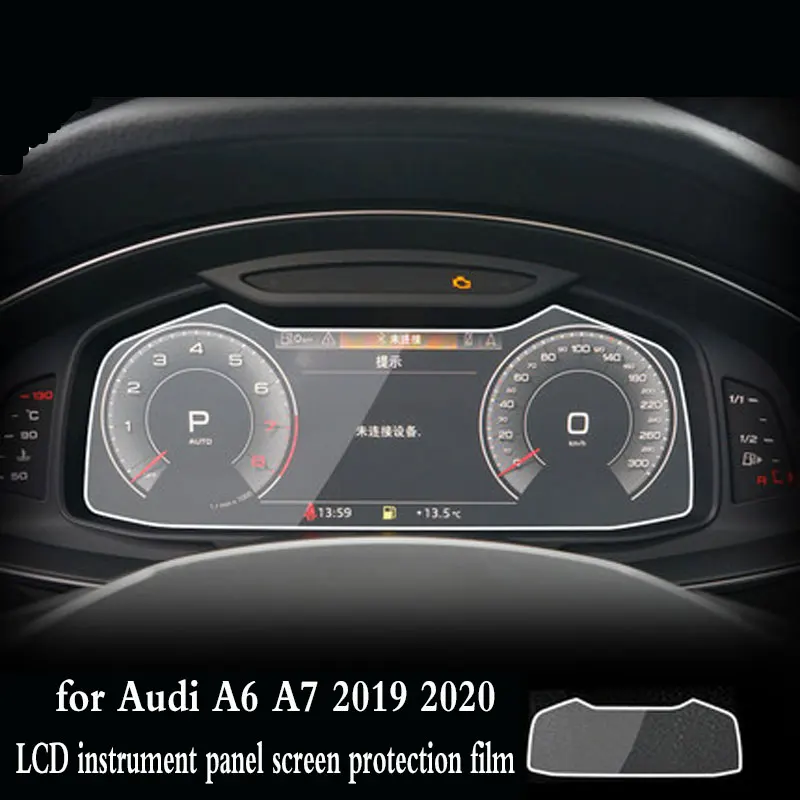 Tempered Glass Film for Audi A6 A7 2019 2020 Car GPS Navigation Screen Protector Auto Interior Screen Protect Accessories