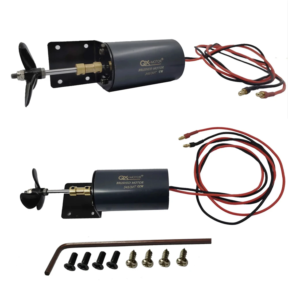 545 50T Underwater Propeller 12V 16V Brush Motor / 20A  ESC For Unmanned  Nesting  Trawler Remote Boat