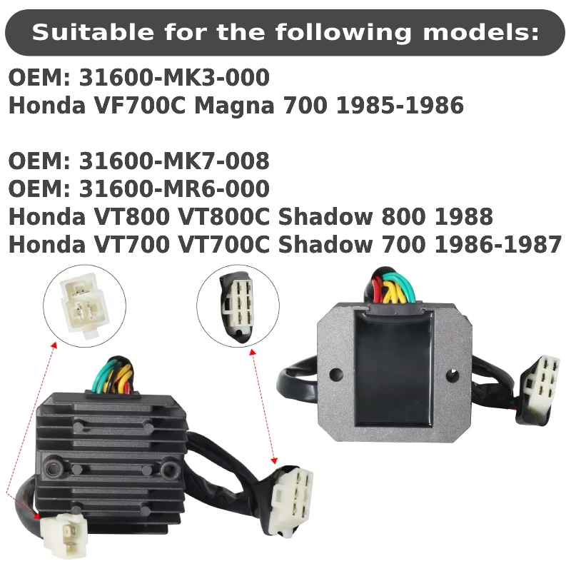 電圧レギュレーター整流器ホンダ用vf700c-magna-700vt800vt800cシャドウ800vt700vt700cシャドウ70031600-mk3-000