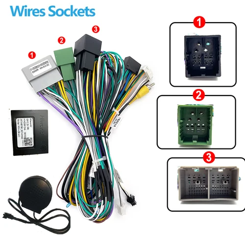 Imagen 2 del producto Después del mercado android radio de coche Canbus Box para Chevrolet Onix 2016-2019 car16pin arnés de cables enchufe adaptador de Cable de alimentación