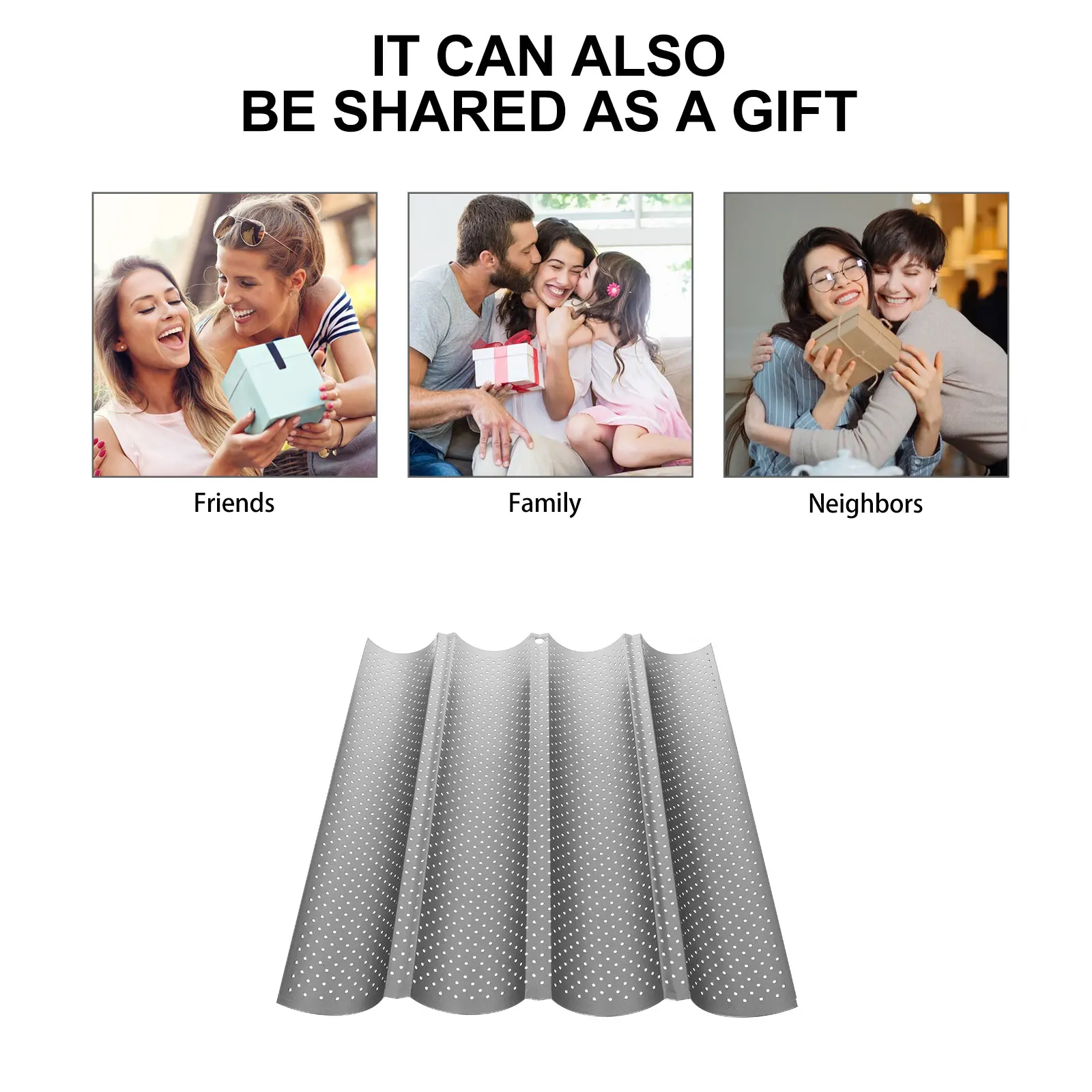 

Bakeware Bread Tray Sandwich Pan Baking Dish for from Perforation