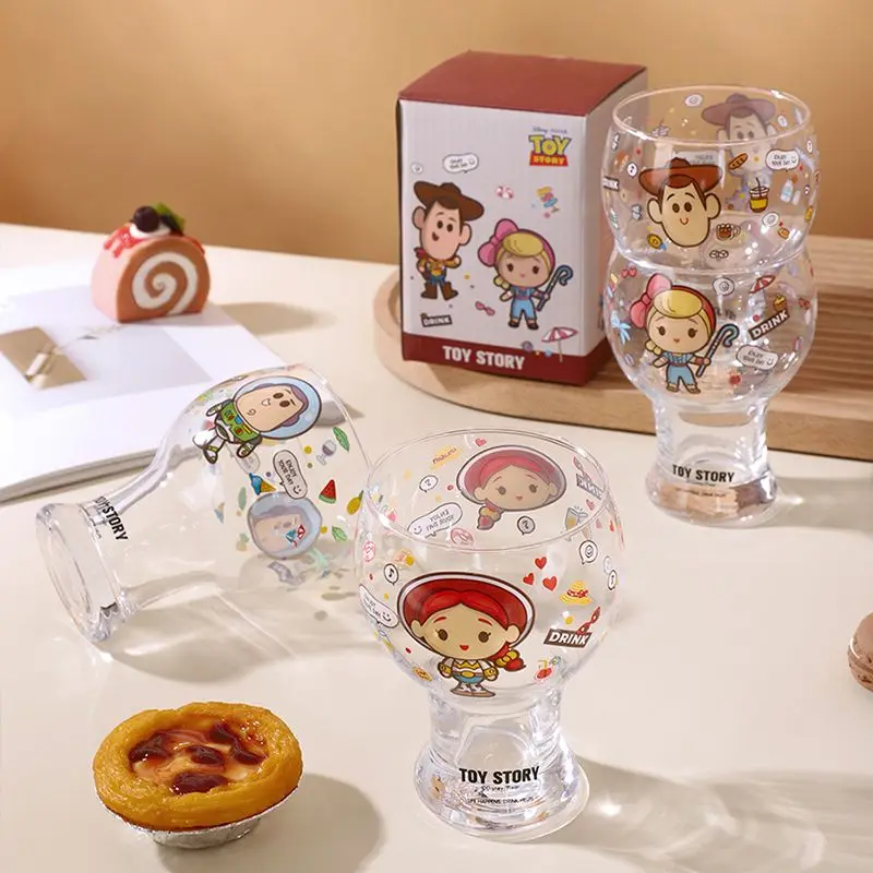 Toy Story Buzz Lightyear Woody Jessie Cute Creative Cartoon Pattern Print Simple Fashion Multifunctional Glass Beer Drink Cup