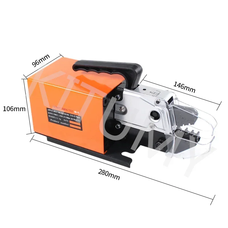 Cold Pressing Terminal Machine Crimping Machine Crimping Pliers Electric Dynamic Crimping Machine (The Jaw Option) Am-10