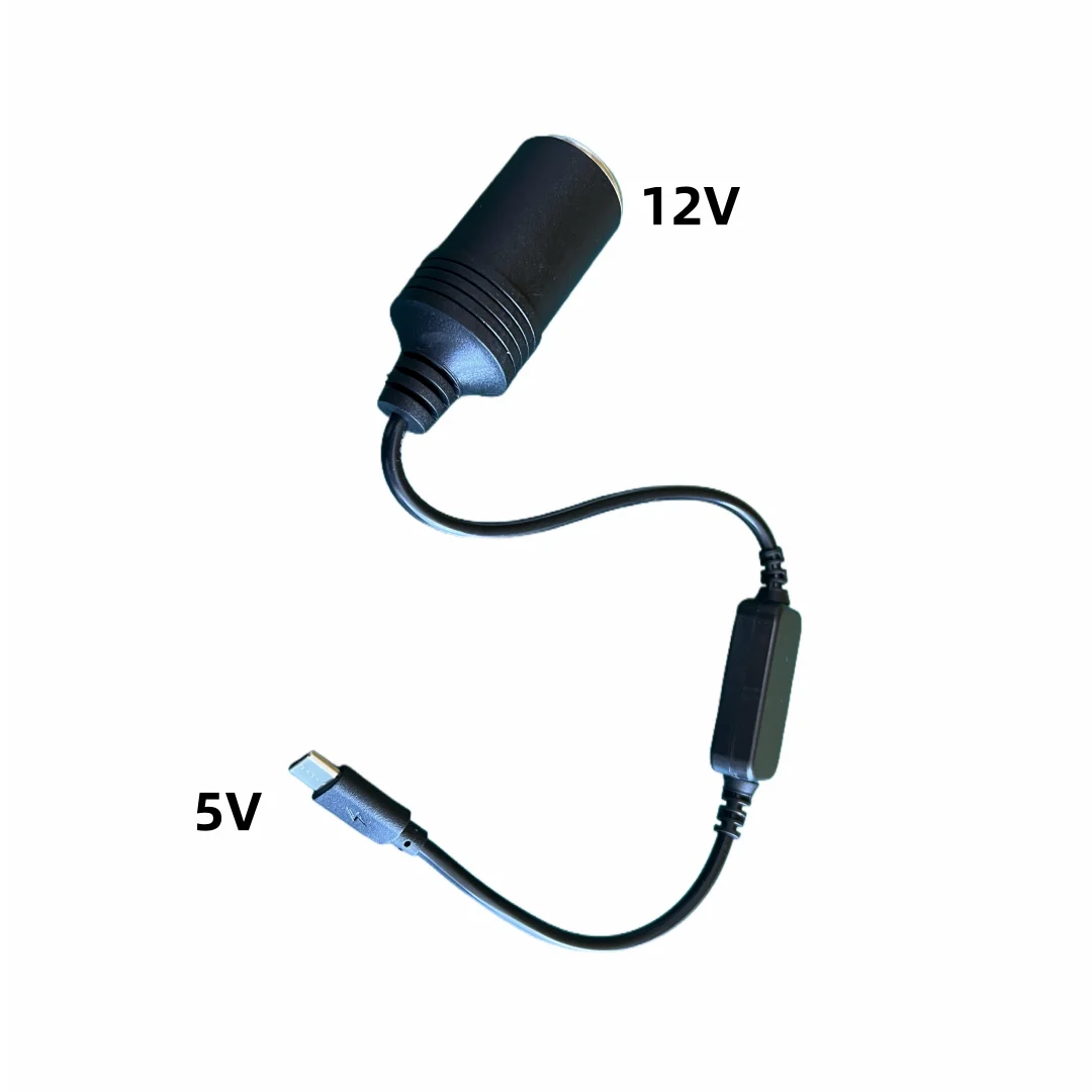 1 Stück 5V 2A USB Typ-C Stecker auf 12V Zigarettenanzünder-Buchse Stromanschluss für Kfz-Elektronikzubehör – Detail 3