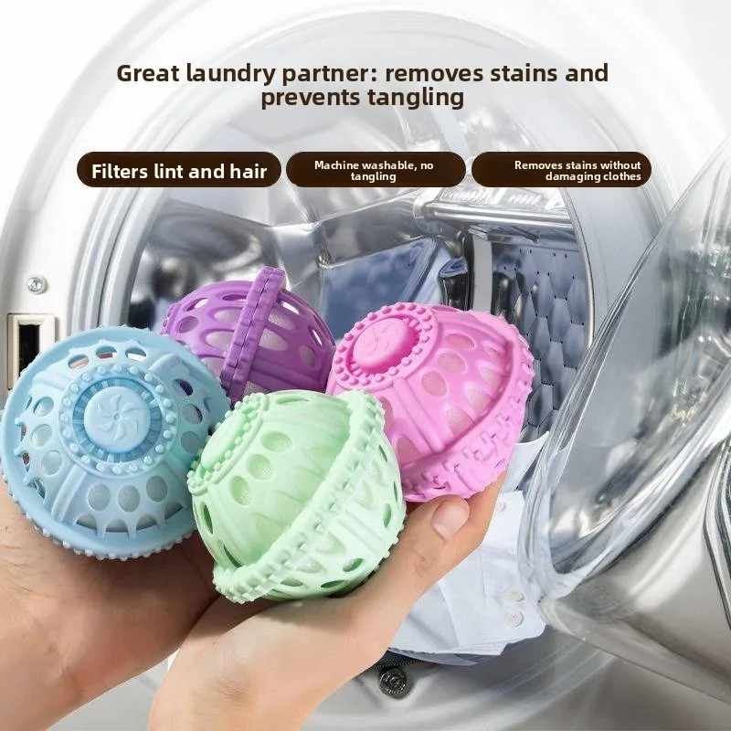 

Hair Collector Washing Machine Filter Bag Laundry Balls Anti-Tangle Magic Roller Cleaning Stain Removal Tool Personal Care