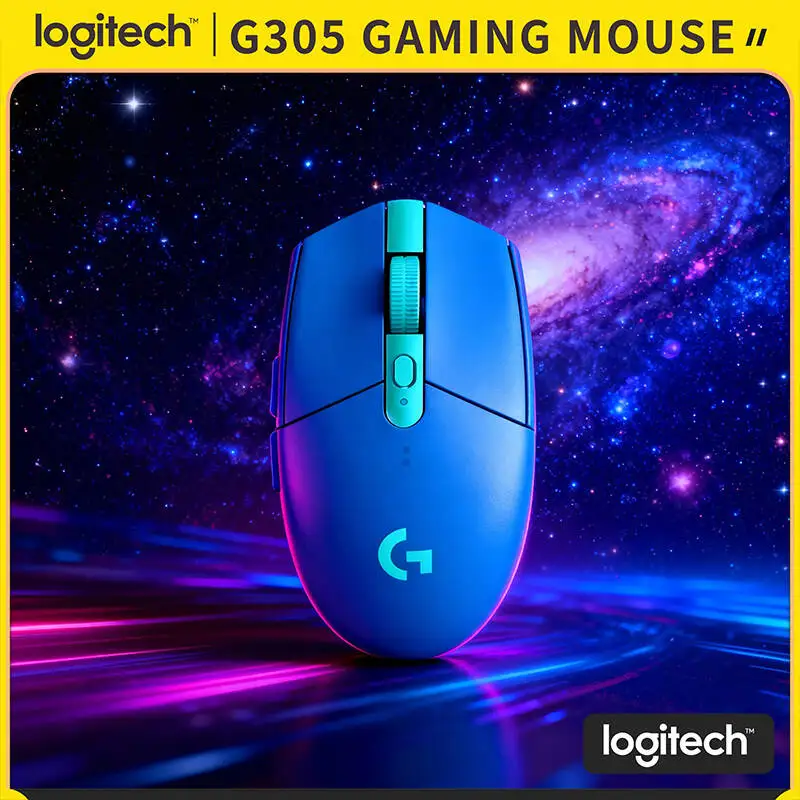 

Беспроводная мышь Logitech G305 LIGHTSPEED, 12000 DPI HERO, 6 кнопок, 250 часов автономной работы, 99 г, для ПК, Mac, ноутбуков, геймеров
