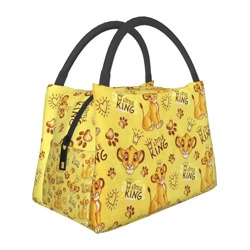 

Animation Cartoon The Lion King Insulated Lunch Bags for Outdoor Picnic Waterproof Thermal Cooler Bento Box Women