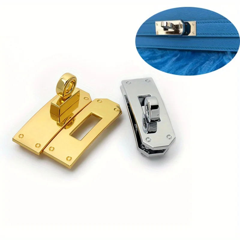 1SET zinc alloy women\'s luggage handbag twist buckle men\'s belt lock buckle removable diy hardware metal twist lock