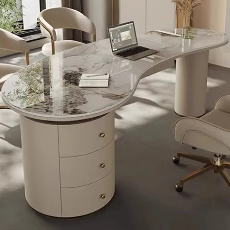 Drawer Fashion Office Desk Reception Executive Standing Conference Office Desk Computer Nordic Mesas Escritorio Home Furniture