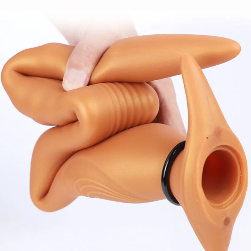 Super Long Anal Plug Inflatable Dildo Pump Prostate Massage Huge Butt Beads BDSM Sex Toys For Men Women Gay Anus Vagina Dilator