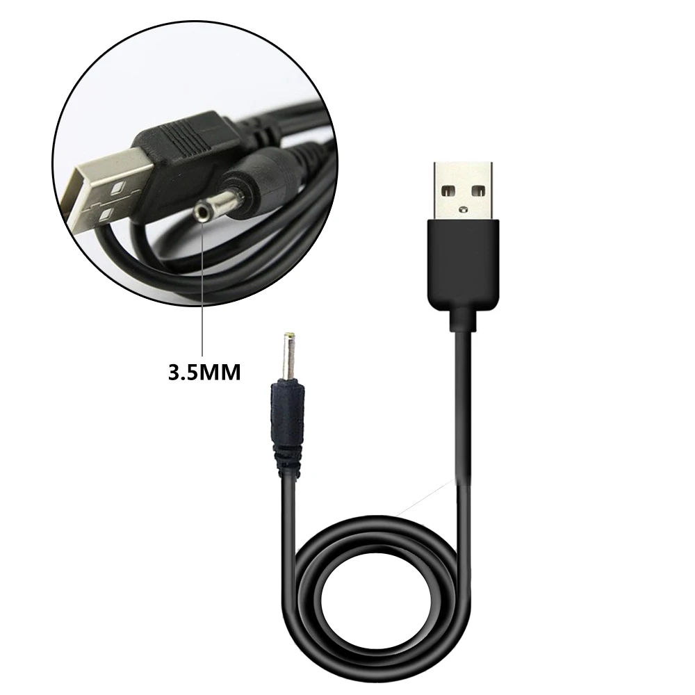 DC 3.5mm USB Micro High quality Universal USB Charger charging Cable wire for headlamp rechargeable flashlight torch computer