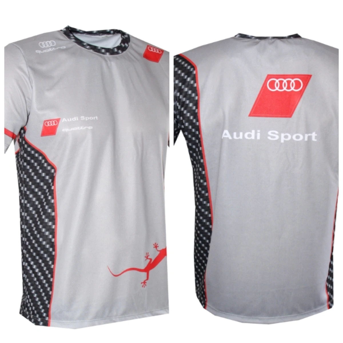 

25. Новая популярная гоночная рубашка Audi, футболка с круглым вырезом, 3D-печать, дышащая и удобная спортивная футболка для взрослых с короткими рукавами, мото