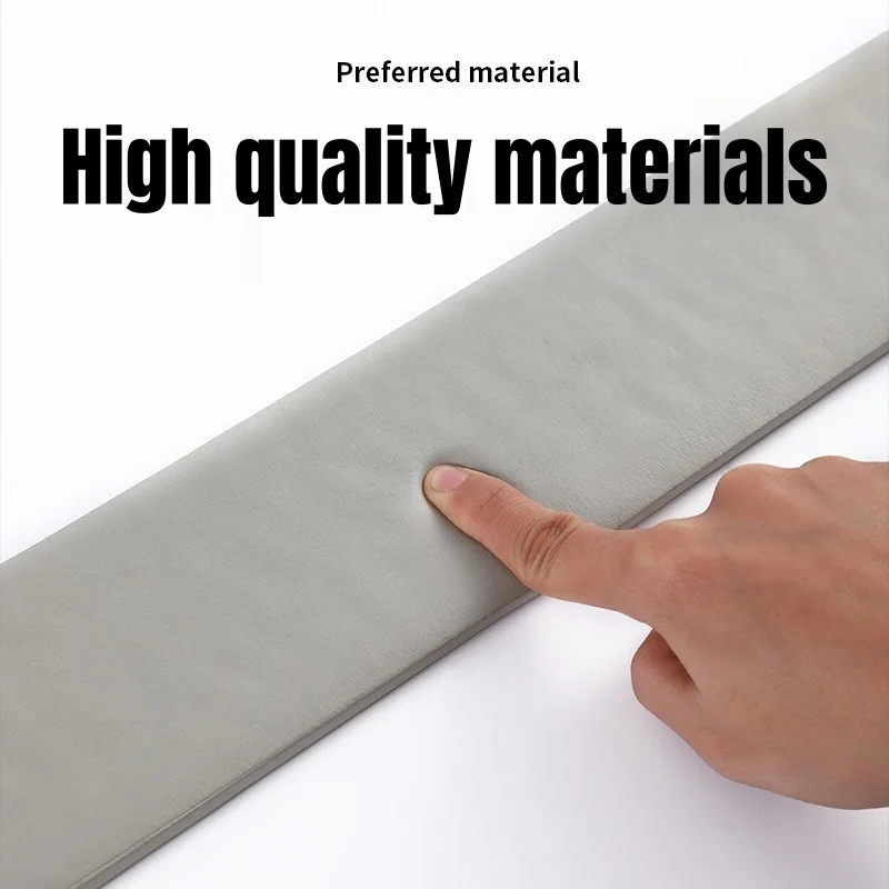 Anti Fouling Thickened Sealing Strip Waterproof Enclosure 3D Self Adhesive Skirting Line Wall Stickers Corner Line Decoration