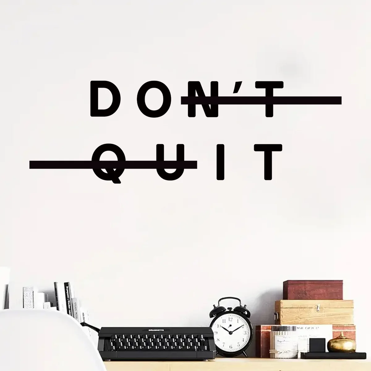 1pc Removable PVC Encourage Quotes Wall Stickers for Living Room Decor Bedroom 
