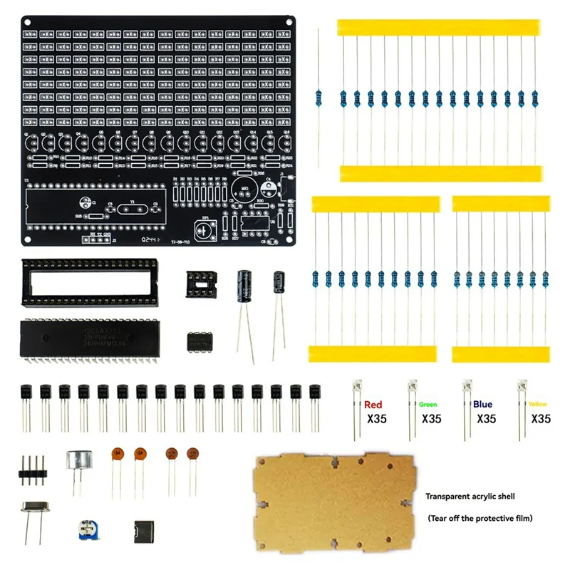 AY14 -DIY Geluidscontrole LED Muziek Elektronische Kits Audiofrequentie Display PCB Soldeerproject Praktijk DIY Elektronische Kit