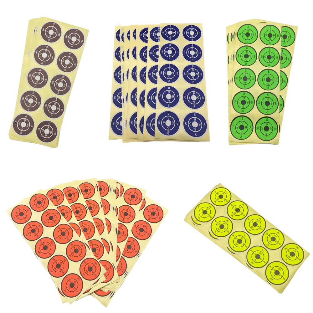 Stick On Targets Spots 5cm Target Pasters Paper Stickers, Self Adhesive Shooting Targets, Stick Splatter Reactive Targets