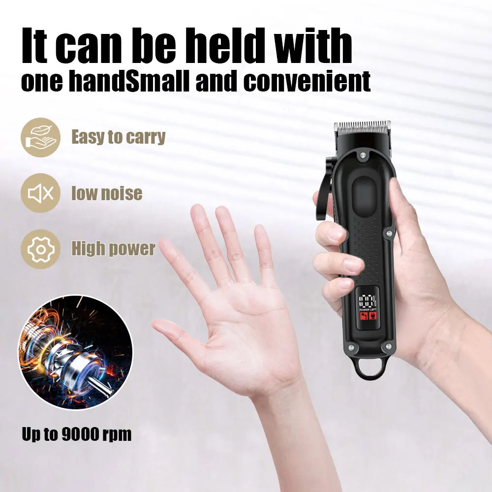 HIENA Haarschneidemaschine, neue Haarschneidemaschine, kabellos, elektrisch, professioneller Friseur, Cord Motion Barber ist für Männer wiederaufladbar