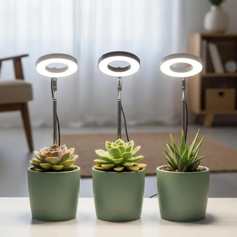 

LED Grow Light Hydroponics Lamp Full Spectrum Plant Lamp Adjustable Dimmable Growing Lamp With 3-9-12 Hours Timer