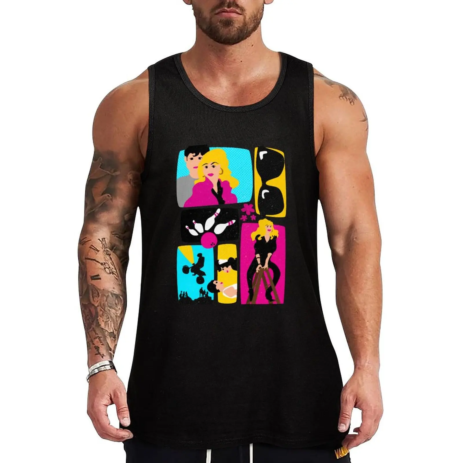 

GREASE 2 Tank Top Men's fitness t-shirt Sports shirt man