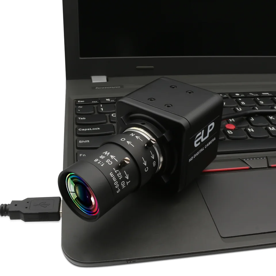 ELP 5MP グローバルシャッター 10Xズーム USBウェブカメラ
