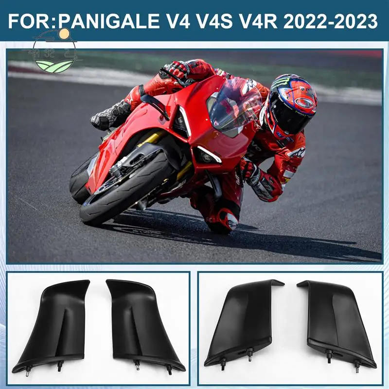 A32Z-لوحات جانبية لأجنحة الدراجات النارية جناح ثابت ديناميكيات هوائية هدية لـ Ducati Panigale V4 V4S V4R 2022 2023 #1