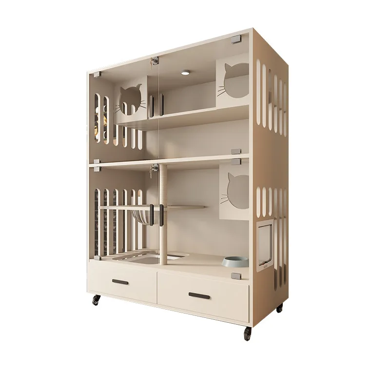 

Cat villa large free space wooden home commercial