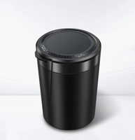 Universal Car Led Trash Can Garbage Holder Ashtray Storage Bag Accessories Auto Door Seat Back Visor Trash Paper Dustbin Box