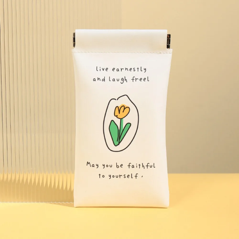 

Fashion PU Lipstick Makeup Bag Mini White Jewelry Handbag Key Small Bags Women