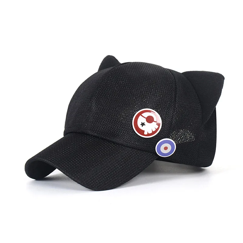 EVA Shikinami Asuka Rangure Cat Ear Polar Fleece Hat Peak gorra de béisbol Anime Cosplay accesorios buenos regalos para niños