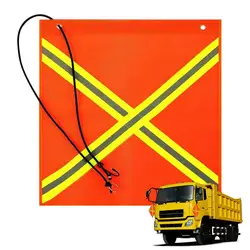 Warning Flag 18x18inch Bicycle Flags Boat Orange Safety Flag Caution Flags Safety Boat Flag Reflective Safety Boat Flag