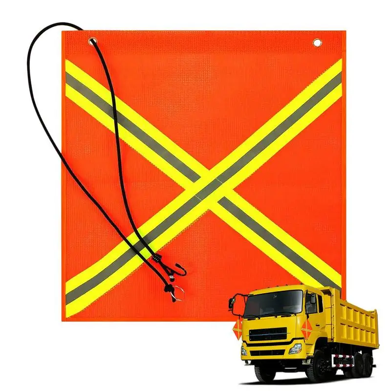 Reflective Flag 18x18inch Bicycle Flags Caution Flags Safety Boat Flag Reflective Safety Boat Flag Weather-Proof Mesh For