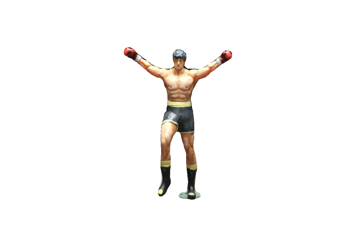 1/87 1/64 diorama doll Rocky Stallone series car model doll ornament