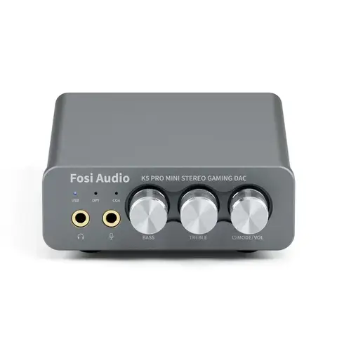 K5 PRO USB 게임용 DAC(마이크 포함) 헤드폰 앰프 PS5 데스크탑 전원 액티브 스피커용 미니 오디오 DAC