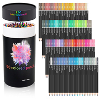 Premium Colored Pencils,Set of 72/120 Colors,Artists Soft core with Vibrant Color,Ideas for Drawing Sketching Shading